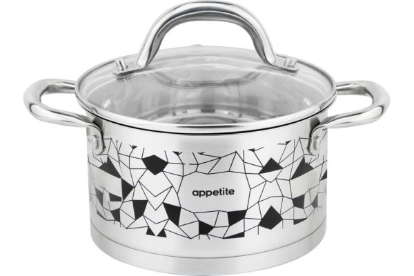 Кастрюля нерж Enigma 1,8л ТМ Appetite GS04183