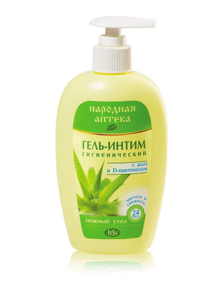 IRIS Народная аптека Гель-интим АЛОЭ, D-пантенолом 250мл