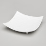 БЛЮДО НА НОЖКАХ LEFARD "BANQUET" 20,5*20,5*6,5 CM