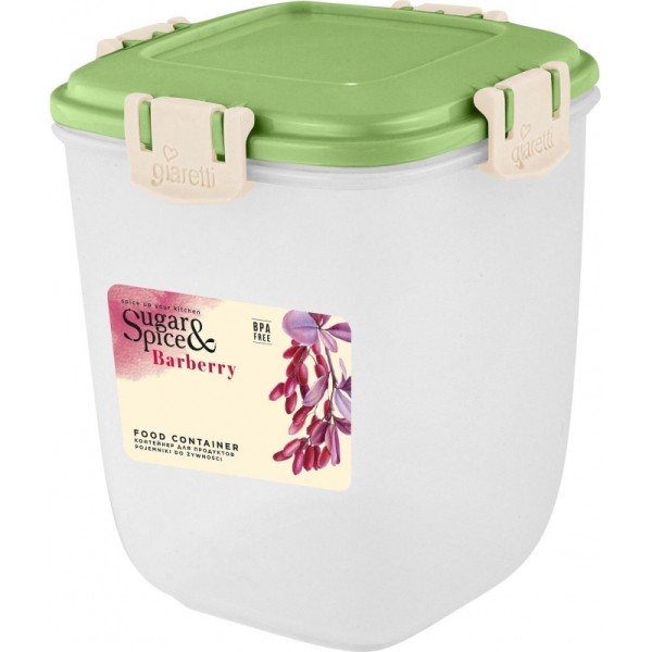 Контейнер для продуктов Sugar&Spice Barberry герметичный 0,9л высокий фисташка SE224010050