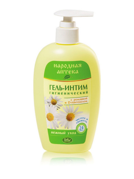 IRIS Народная аптека Гель-интим РОМАШКА D-пантенолом 250мл