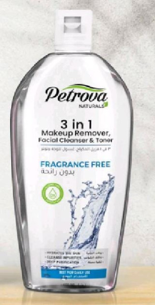 PETROVA Free Средство д/снятия макияжа лица тонер без отдушки 400мл БХ44594Р