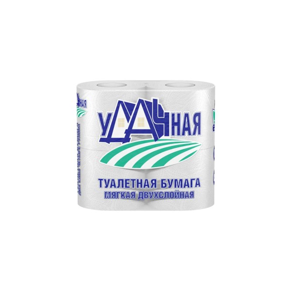 ВЕИРО Туалетная бумага ВЕИРО УДАЧНАЯ 4 шт 2-х сл. БХ4021079
