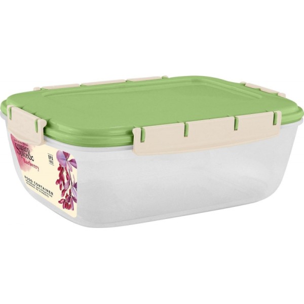 Контейнер для продуктов Sugar&Spice Barberry герметичный 1,8л прямоугольный фисташка SE224710050