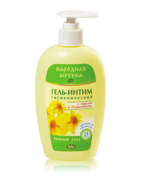IRIS Народная аптека Гель-интим ЧЕРЕДА, D-пантенолом 250мл