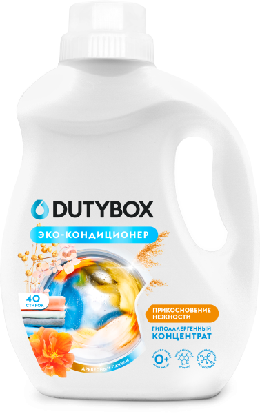 DUTYBOX ЭКО-кондиционер для/ белья Концентрат "Древесный пачули" (40 стирок) 1 л БХdb-5210Г