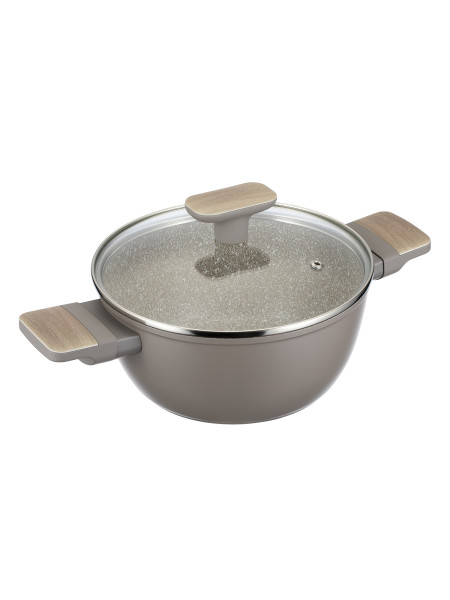 Regent Кастрюля 2.3л с крышкой 20см Linea LATTE (индукция) 93-AL-LT-4-20