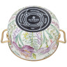 КАСТРЮЛЯ ЭМАЛИРОВАННАЯ AGNESS С КРЫШКОЙ, СЕРИЯ IRISES 3,8Л, ДИА.20СМ ПОДХОДИТ ДЛЯ ИНДУК.ПЛ