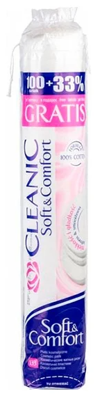 CLEANIC Ватные диски 100шт +33 шт *35