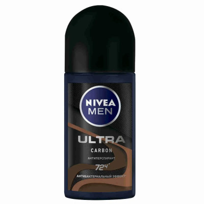 Нивея 85366  МУЖ дезод-Шарик ULTRA CARBON 50 мл 6*30* /450/3600