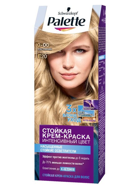 Palette Крем-краска для волос 110 мл - Е 20 Супер блондин Осветляющий (0-00)
