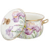 КАСТРЮЛЯ ЭМАЛ. AGNESS С КРЫШКОЙ, IRISES 4,8Л, ДИА.22СМ ПОДХОДИТ ДЛЯ ИНДУК.ПЛ 950-582