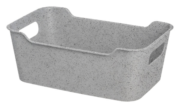 Homver, Корзинка универсальная "Mango" 1.5л. 190х140х80мм (гранит серый), 223300135/06