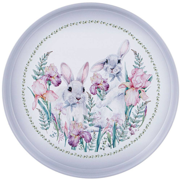 ПОДНОС СЕРВИРОВОЧНЫЙ AGNESS "ИРИСЫ" 33*2,1 СМ 898-049
