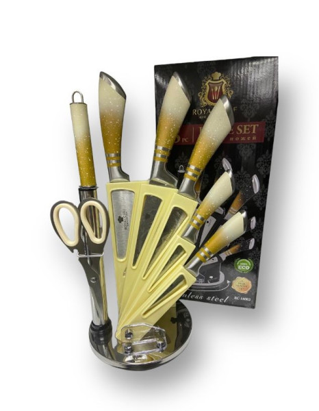 Royal chef Набор ножей 8 пр. крем RC-18004