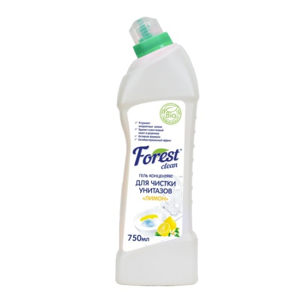 FOREST CLEAN Гель для чистки унитаза "Лимон" 750 мл