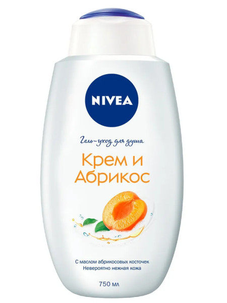 Nivea Нивея 80868 Душ-гель 750мл Крем и абрикос с дозат. БХ4020962