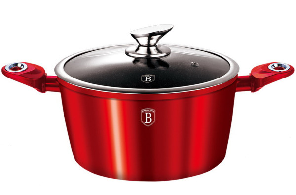 Berlinger Haus Burgundy Metallic Line Кастрюля 28см ВН-1258