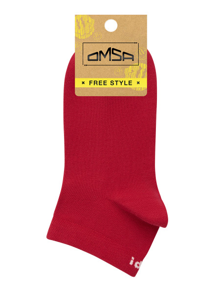OMSA НОСКИ МУЖ OMSA FREESTYLE 605 укороч. Rosso (красный) /42-44/ *1*10* БХ4029258