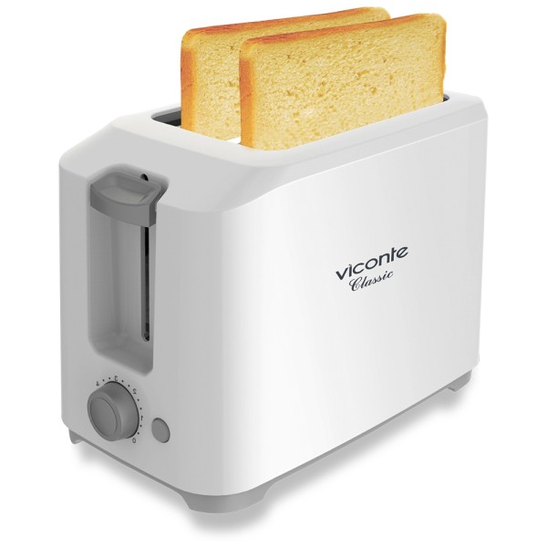 Viconte Тостер, мощность 900 W, термоизолированный корпус, на 2 тоста, 7 степеней прожаривания VC-412
