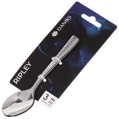 Ложка нерж сталь, 3 пр, чайная, Daniks, Ripley D-347174