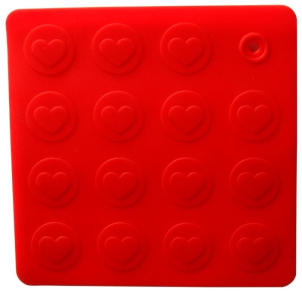 Прихватка подставка "Сердце" Silicone 17,8х17,8 93-SI-CU-04.1