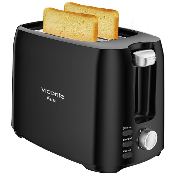 Viconte Тостер, мощность 900 W, термоизолированный корпус, на 2 тоста, 7 степеней прожаривания VC-413