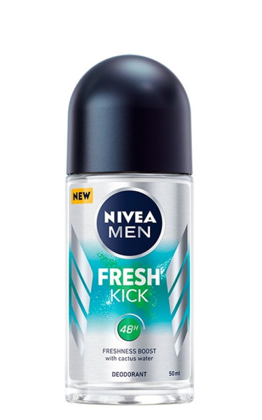 Нивея 83218 МУЖ дезод-Шарик FRESH KICK 50мл 6*30 / 450 / 4050