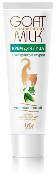 Iris Козье молоко Крем д/лица с экстрактом ОГУРЦА 100мл