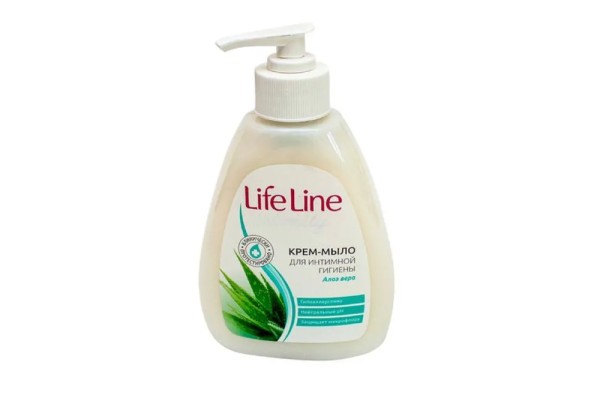 ВЕСНА Жидкое Крем-Мыло для интимного ухода 'LIFE LINE' алоэ вера 280г, код 5125