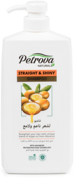 PETROVA Naturals Натуральный шампунь для объема и блеска Послушные и сияющие с маслом арганы 600м БХ9675Т
