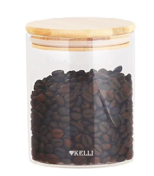 Kelli Cтеклянная банка для сыпучих продуктов 650мл KL-3288
