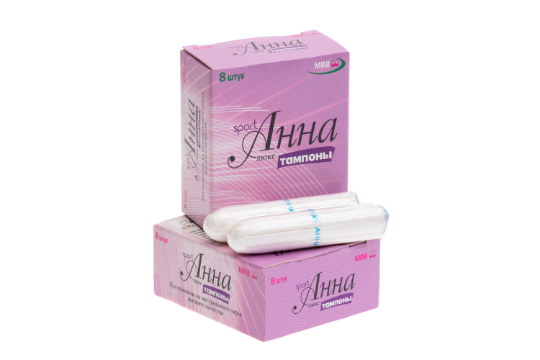 Тампоны Анна Люкс mini 8шт серия SPORT *10*30