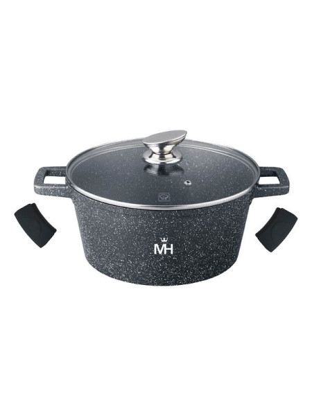 Кастрюля с крышкой "MercuryHaus", MC - 1809 Granite (6) 9,5 л 32*14,5 см MC-1809