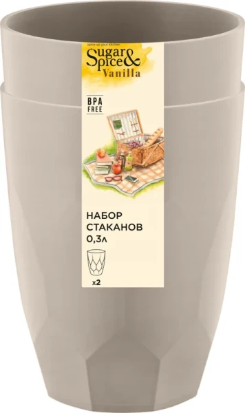Набор стаканов Sugar&Spice 0,3л 2 шт латте SE180612005