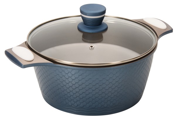 Regent inox Кастрюля 4,4л 24х11,5см со стеклянной крышкой Linea RIVIERA 93-AL-RI-4-24