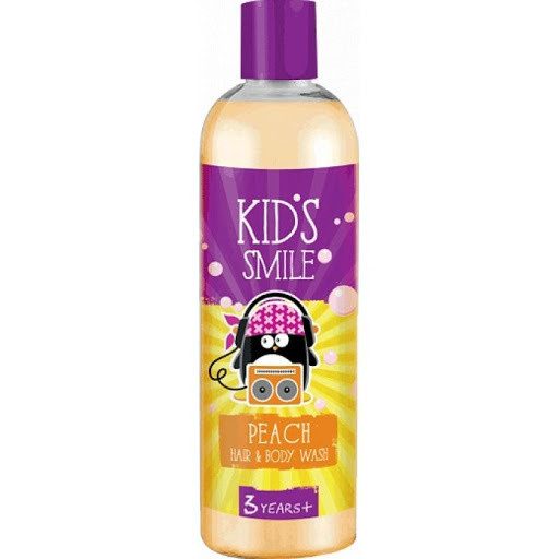 ROMAX Kids Smile Шампунь и Гель для душа 2 в1 Персик, 500г