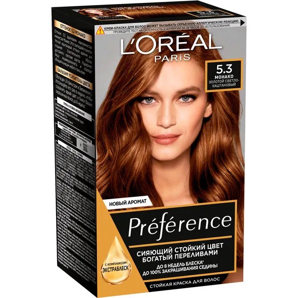 L'Oreal Preference Краска-уход - 5,3 Вирджиния