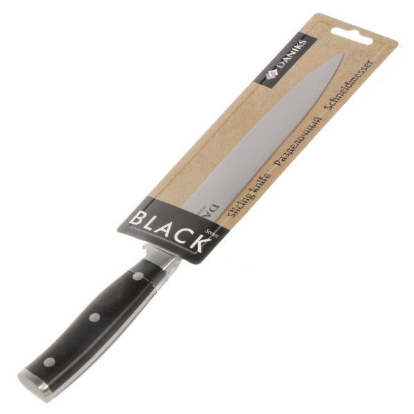 Daniks Нож кухонный Black, разделочный, сталь, 20 см, рук пласт YW-A325-SL