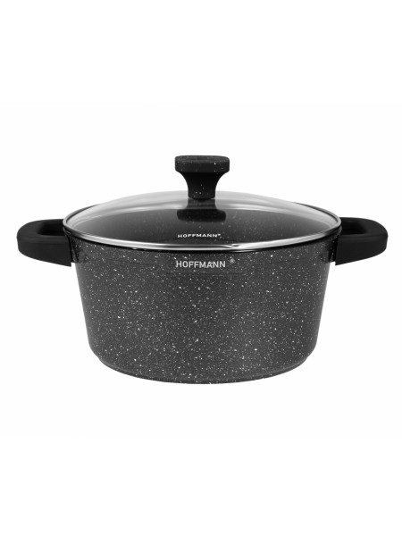 HOFFMANN Кастрюля из литого алюм.черная, 4,4 л (24см) HM-9464