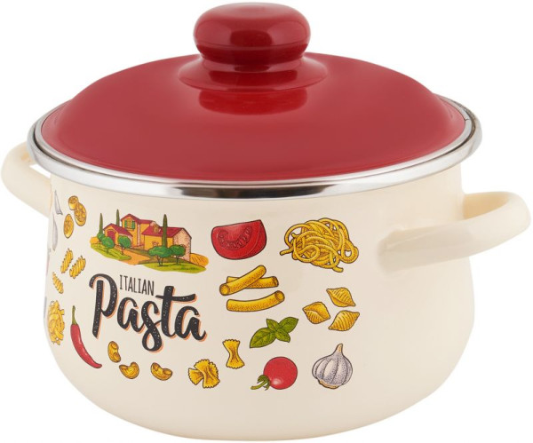 Appetite Кастрюля эмал конич Pasta ITALIAN 2,0л 1с45я-Pasta ITALIAN