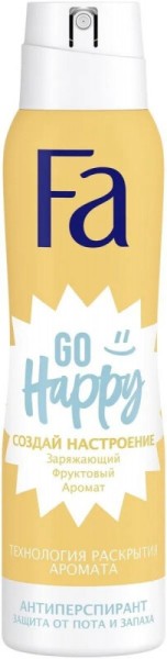 ФА дезод-Спрей 150мл. ЖЕН Создай Настроение Go Happy *6*12*