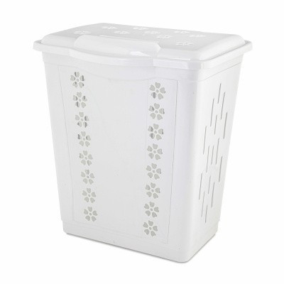 Альтернатива Корзина для белья 60л (белый) М8342
