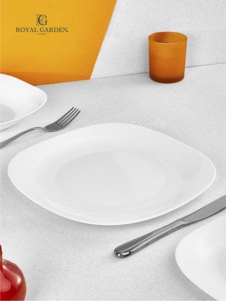 Royal Garden Тарелка обеденная Square Gold 25,5см PO290SG