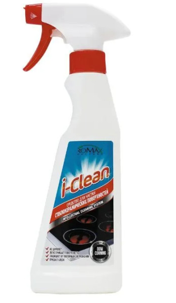 ROMAX I-Clean Средство для чистки стеклокерамических поверхностей, 500мл БХ02670БК