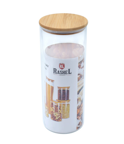 Rashel Банка для сыпучих продуктов 1500 мл, стеклянная R-95/1500