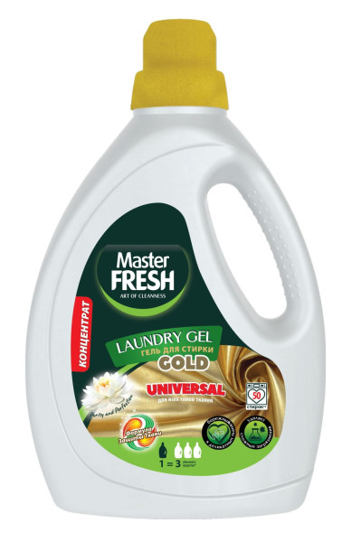 Master FRESH GOLD гель для стирки КОНЦЕНТРАТ 1,5 л UNIVERSAL БХ83458А