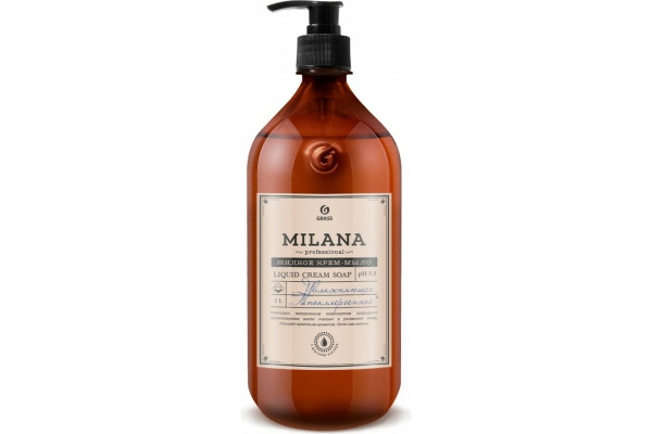 Крем-мыло жидкое увлажняющее "Milana Perfume Professional" (флакон 1000 мл)