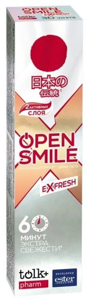 ВЕСНА Tolk Зубная Паста Open smile eXfresh инновационная JAPAN, 115г, арт.8071