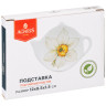 ПОДСТАВКА ПОД ЧАЙНЫЙ ПАКЕТИК AGNESS "SUNDAY" 12*8,5 СМ*1,5 СМ 358-2211